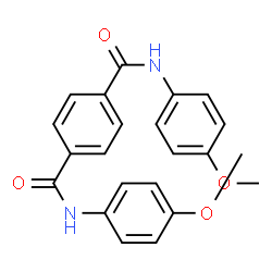 ChemSpider 2D Image | N,N'-Bis(4-methoxyphenyl)terephthalamide | C22H20N2O4