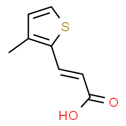 ChemSpider 2D Image | (2E)-3-(3-Methyl-2-thienyl)acrylic acid | C8H8O2S