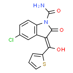ChemSpider 2D Image | Tenidap | C14H9ClN2O3S
