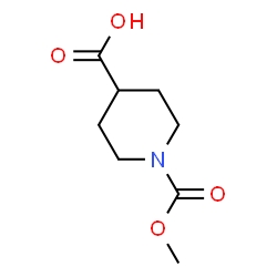 ChemSpider 2D Image | 1-(Methoxycarbonyl)-4-piperidinecarboxylic acid | C8H13NO4