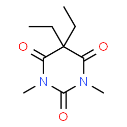 ChemSpider 2D Image | 5,5-Diethyl-1,3-dimethyl-2,4,6(1H,3H,5H)-pyrimidinetrione | C10H16N2O3