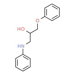 ChemSpider 2D Image | 1-Anilino-3-phenoxy-2-propanol | C15H17NO2