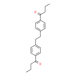 ChemSpider 2D Image | 1,2-Bis(4-butyrylphenyl)ethane | C22H26O2