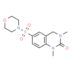ChemSpider 2D Image | 1,3-Dimethyl-6-(4-morpholinylsulfonyl)-3,4-dihydro-2(1H)-quinazolinone | C14H19N3O4S