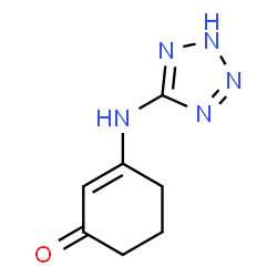 ChemSpider 2D Image | 3-(1H-tetrazol-5-ylamino)cyclohex-2-en-1-one | C7H9N5O