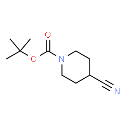 ChemSpider 2D Image | tert-Butyl 4-cyanopiperidine-1-carboxylate | C11H18N2O2