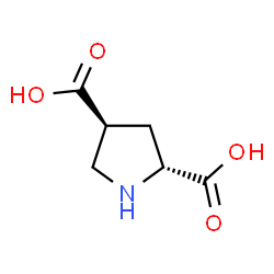 ChemSpider 2D Image | (2R,4S)-2,4-Pyrrolidinedicarboxylic acid | C6H9NO4