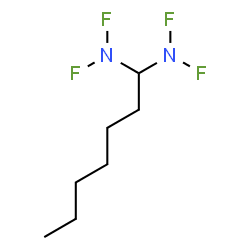 ChemSpider 2D Image | 1,1-Bis(difluoroamino)heptane | C7H14F4N2