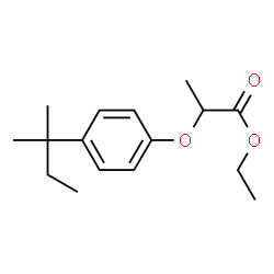 ChemSpider 2D Image | ethyl 2-(4-tert-pentylphenoxy)propanoate | C16H24O3