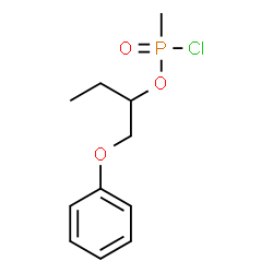 ChemSpider 2D Image | 1-Phenoxy-2-butanyl methylphosphonochloridate | C11H16ClO3P