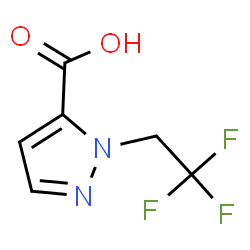ChemSpider 2D Image | 2-(2,2,2-trifluoroethyl)pyrazole-3-carboxylic acid | C6H5F3N2O2