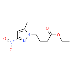 ChemSpider 2D Image | Ethyl 4-(5-methyl-3-nitro-1H-pyrazol-1-yl)butanoate | C10H15N3O4