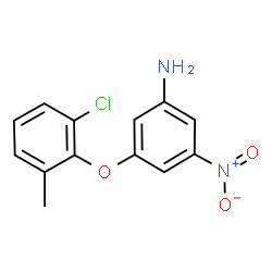 ChemSpider 2D Image | 3-(2-Chloro-6-methylphenoxy)-5-nitroaniline | C13H11ClN2O3