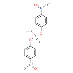 ChemSpider 2D Image | Methyl bis(4-nitrophenyl) phosphate | C13H11N2O8P