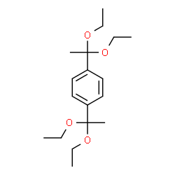 ChemSpider 2D Image | 1,4-Bis(1,1-diethoxyethyl)benzene | C18H30O4