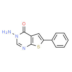 ChemSpider 2D Image | 3-Amino-6-phenylthieno[2,3-d]pyrimidin-4(3H)-one | C12H9N3OS