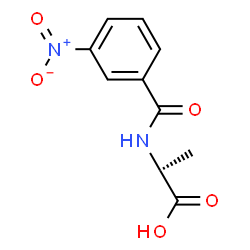 ChemSpider 2D Image | N-(3-Nitrobenzoyl)-L-alanine | C10H10N2O5