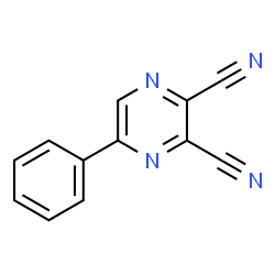 ChemSpider 2D Image | 2,3-Dicyano-5-phenylpyrazine | C12H6N4