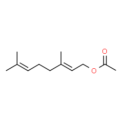 ChemSpider 2D Image | acetic acid geranyl ester | C12H20O2