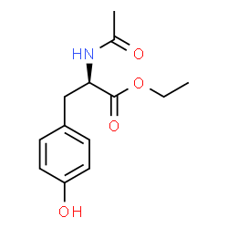 ChemSpider 2D Image | Ethyl N-acetyl-D-tyrosinate | C13H17NO4