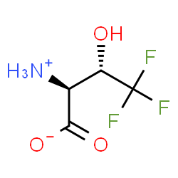 ChemSpider 2D Image | (2S,3S)-2-Ammonio-4,4,4-trifluoro-3-hydroxybutanoate | C4H6F3NO3