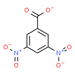 ChemSpider 2D Image | 3,5-Dinitrobenzoate | C7H3N2O6