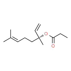 ChemSpider 2D Image | (3R)-3,7-Dimethyl-1,6-octadien-3-yl propionate | C13H22O2