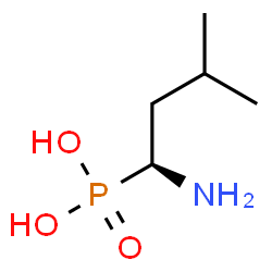 ChemSpider 2D Image | [(1S)-1-Amino-3-methylbutyl]phosphonic acid | C5H14NO3P