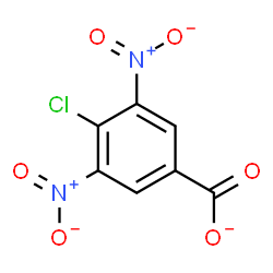 ChemSpider 2D Image | 4-Chloro-3,5-dinitrobenzoate | C7H2ClN2O6
