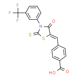 ChemSpider 2D Image | CFTRinh-172 | C18H10F3NO3S2