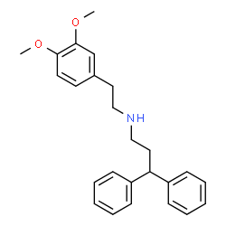 ChemSpider 2D Image | N-[2-(3,4-Dimethoxyphenyl)ethyl]-3,3-diphenyl-1-propanamine | C25H29NO2