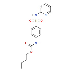 ChemSpider 2D Image | Butyl [4-(2-pyrimidinylsulfamoyl)phenyl]carbamate | C15H18N4O4S