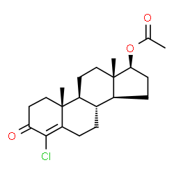 ChemSpider 2D Image | Clostebol acetate | C21H29ClO3