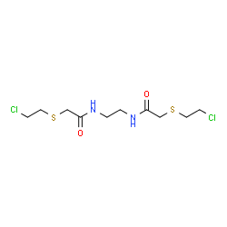 ChemSpider 2D Image | N,N'-BIS(2-CHLOROETHYLTHIOACETYL)-1,2-ETHYLENEDIAMINE | C10H18Cl2N2O2S2