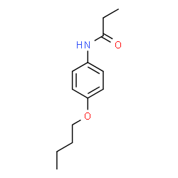 ChemSpider 2D Image | N-(4-Butoxyphenyl)propanamide | C13H19NO2