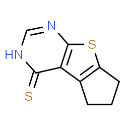 ChemSpider 2D Image | 2,3-Dihydro-1H-8-thia-5,7-diaza-cyclopenta[a]indene-4-thiol | C9H8N2S2