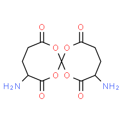ChemSpider 2D Image | 3,11-Diamino-1,7,9,15-tetraoxaspiro[7.7]pentadecane-2,6,10,14-tetrone | C11H14N2O8