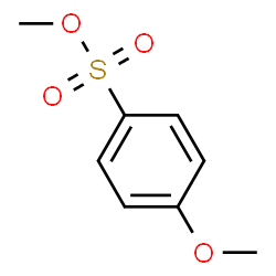 ChemSpider 2D Image | Methyl 4-methoxybenzenesulfonate | C8H10O4S