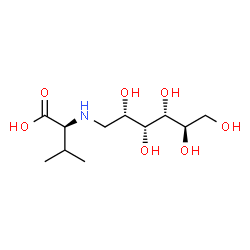 ChemSpider 2D Image | (2S)-3-Methyl-2-{[(2S,3R,4R,5R)-2,3,4,5,6-pentahydroxyhexyl]amino}butanoic acid | C11H23NO7