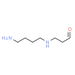 ChemSpider 2D Image | 3-[(4-Aminobutyl)amino]propanal | C7H16N2O