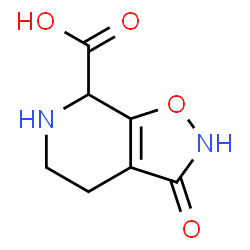 ChemSpider 2D Image | 3-Oxo-2,3,4,5,6,7-hexahydro[1,2]oxazolo[5,4-c]pyridine-7-carboxylic acid | C7H8N2O4