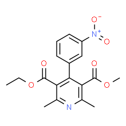 ChemSpider 2D Image | Dehydro Nitrendipine | C18H18N2O6