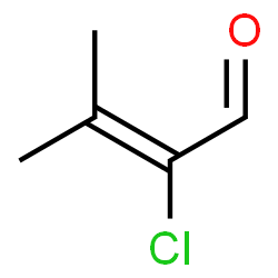 ChemSpider 2D Image | 2-Chloro-3-methyl-2-butenal | C5H7ClO