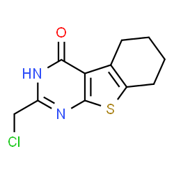 ChemSpider 2D Image | [1]benzothieno[2,3-d]pyrimidin-4-ol, 2-(chloromethyl)-5,6,7,8-tetrahydro- | C11H11ClN2OS