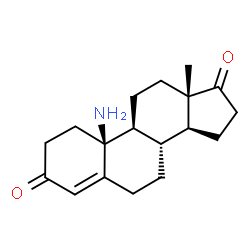 ChemSpider 2D Image | 10-Aminoestr-4-ene-3,17-dione | C18H25NO2