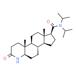 ChemSpider 2D Image | (4aR,4bS,6aS,7S,9aS,9bS,11aR)-N,N-Diisopropyl-4a,6a-dimethyl-2-oxohexadecahydro-1H-indeno[5,4-f]quinoline-7-carboxamide | C25H42N2O2