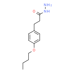 ChemSpider 2D Image | 3-(4-Butoxyphenyl)propanehydrazide | C13H20N2O2