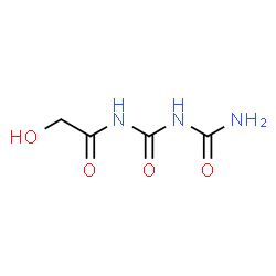 ChemSpider 2D Image | N-(Carbamoylcarbamoyl)-2-hydroxyacetamide | C4H7N3O4