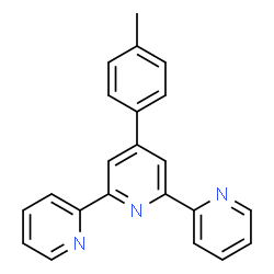 ChemSpider 2D Image | 4'-(4-Methylphenyl)-2,2':6',2''-terpyridine | C22H17N3