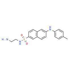 ChemSpider 2D Image | N-(2-Aminoethyl)-6-[(4-methylphenyl)amino]-2-naphthalenesulfonamide | C19H21N3O2S